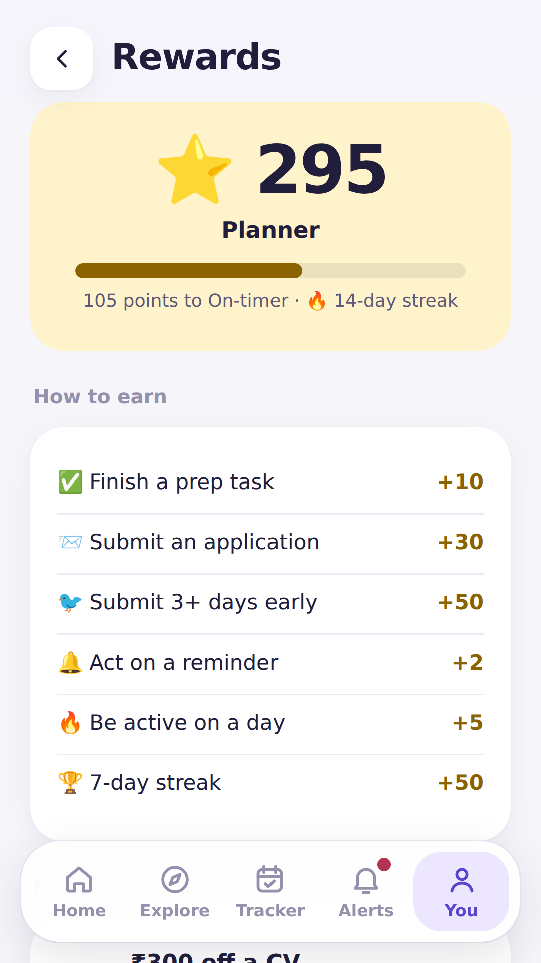 Points and rewards